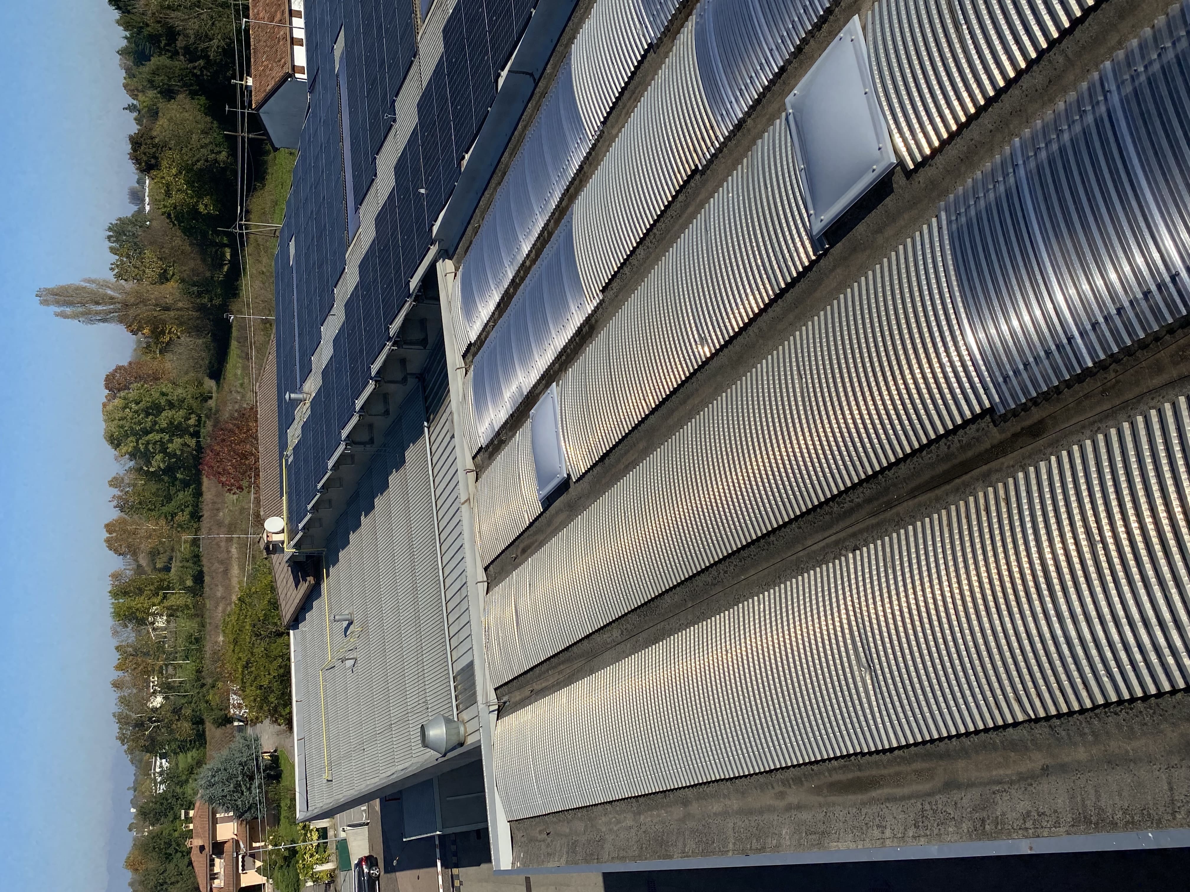 manutenzione lucernari tetto industriale